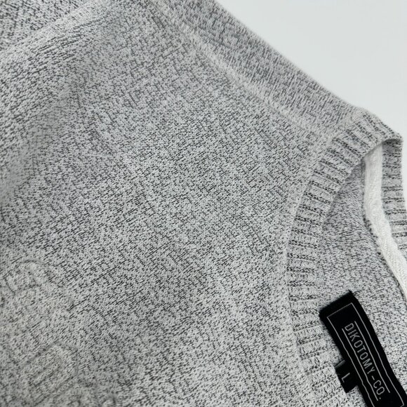 Dikotomy Co Los Angeles Light Gray Heather Sweatshirt Crew Neck Pullover Men’s L - Picture 10 of 14